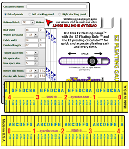 EZ Pleating System One Year Subscription with Two EZ Pleating Rulers and one EZ Pleating Gauge