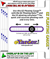 The EZ Pleating Gauge makes pleating marking an easy process for workrooms and soft goods fabricators.