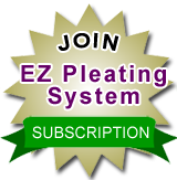 Subscribe today to the EZ Pleating System and sew perfect pleated drapery with ease.