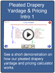 Pleated Drapery Yardage and Pricing Introduction 1